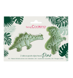 2 Dino plunger cutters - product image 1 - ScrapCooking