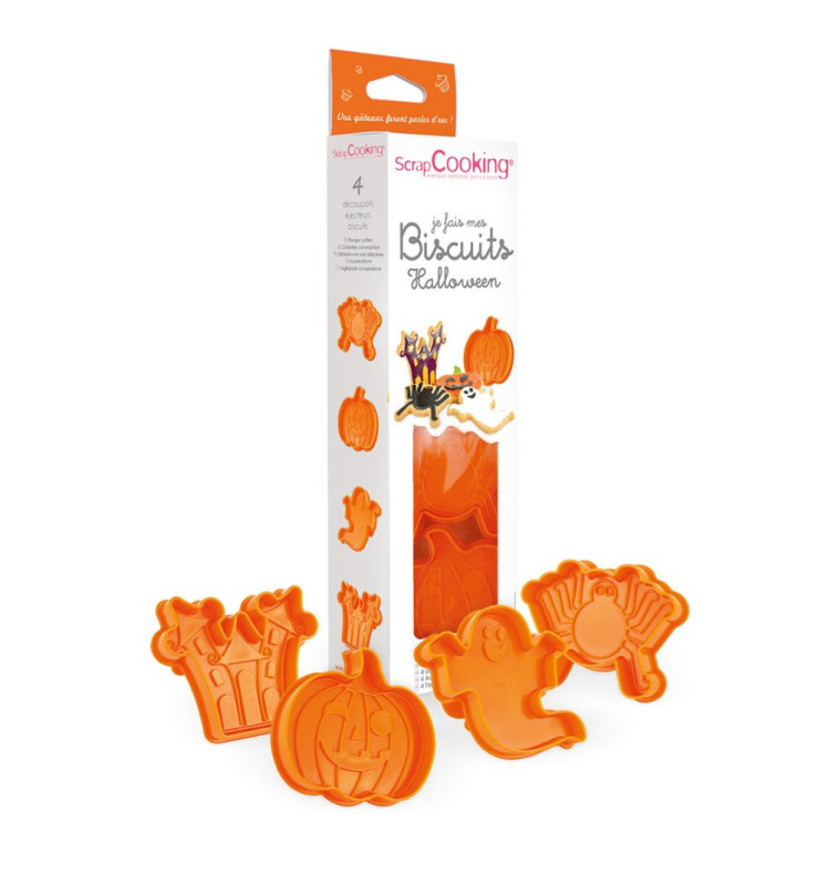 Kit je fais mes biscuits Halloween pack avec contenu - ScrapCooking