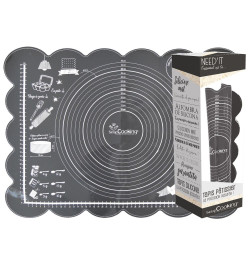 Tapis pâtissier silicone Need'it Packaging avec contenu - ScrapCooking