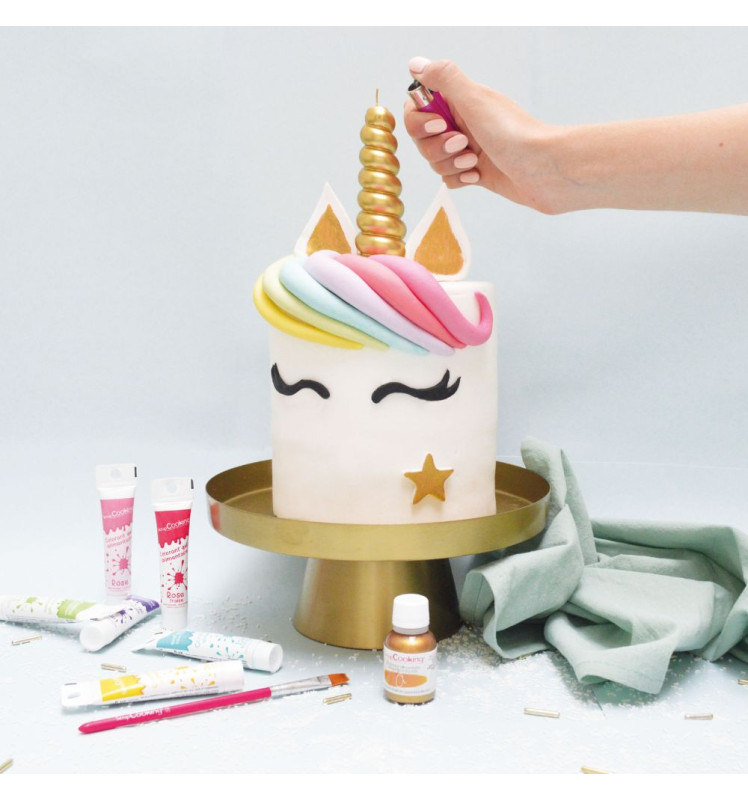 Lisseur pour pâte à sucre gâteau licorne  - ScrapCooking