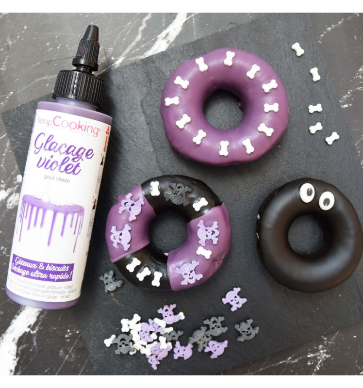 Chocolate flavour glaze - violet 130g - Scrapcooking