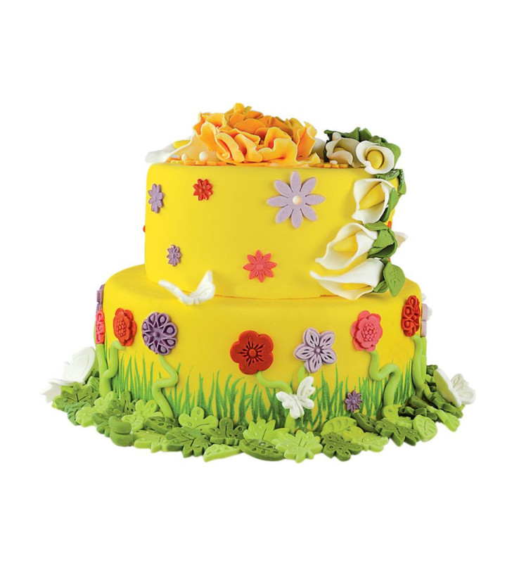 Pâte à sucre rouleau jaune 36 cm gateau - ScrapCooking