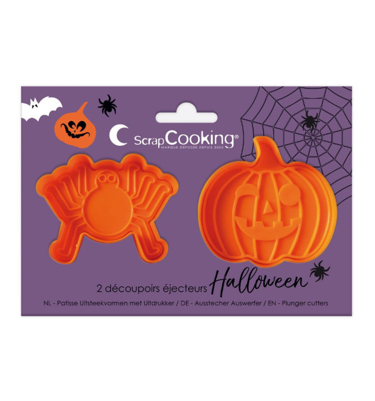 2 Découpoirs éjecteurs Halloween - ScrapCooking