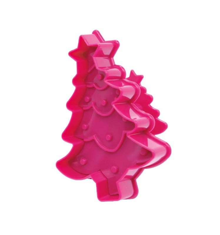 2 Découpoirs éjecteurs Noël - sapin de noel biscuit ScrapCooking