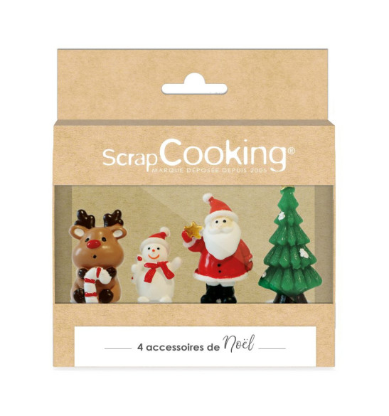 4 accessoires Sweet Xmas packaging - ScrapCooking