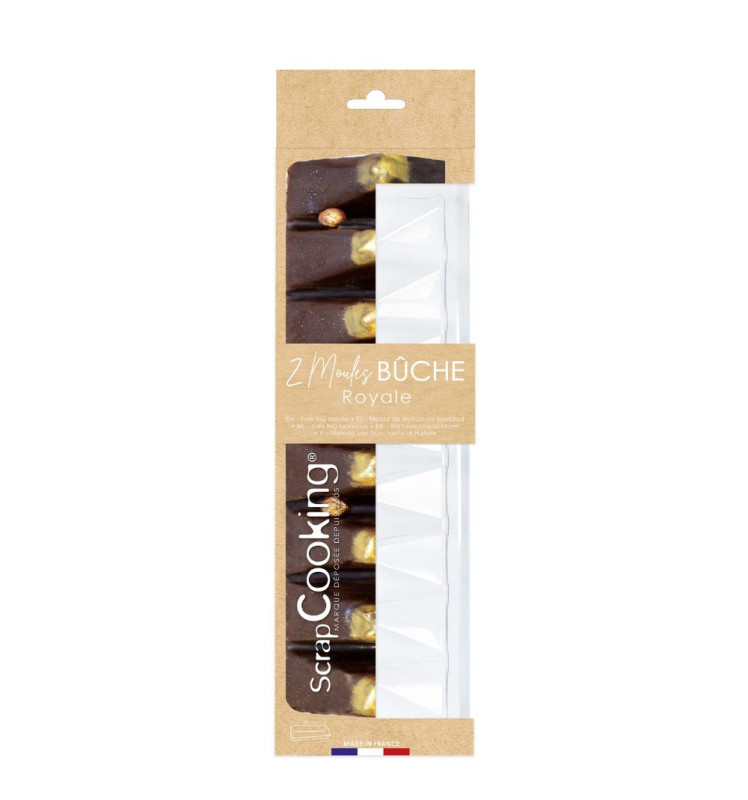 Lot de 2 Moules bûche Royale pack - ScrapCooking