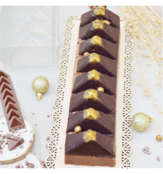 Lot de 2 Moules bûche Royale - buche toblerone - ScrapCooking