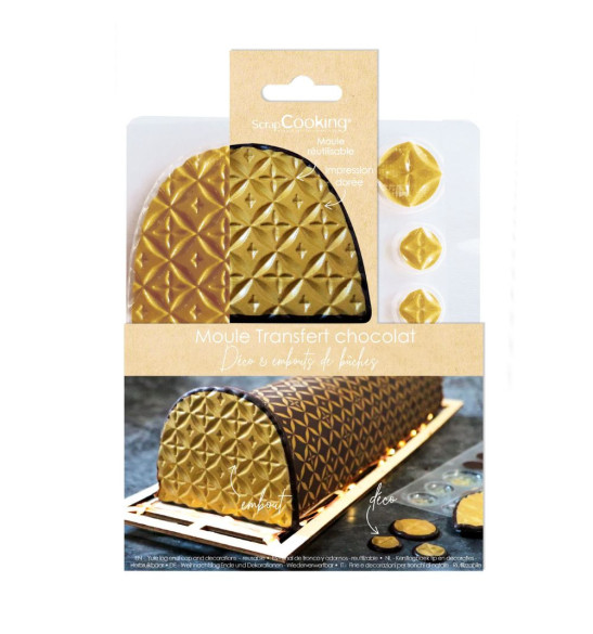 Moule blister embout de bûche Couture pack - ScrapCooking