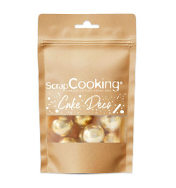 Perles chocolat XXL dorées 55g - ScrapCooking