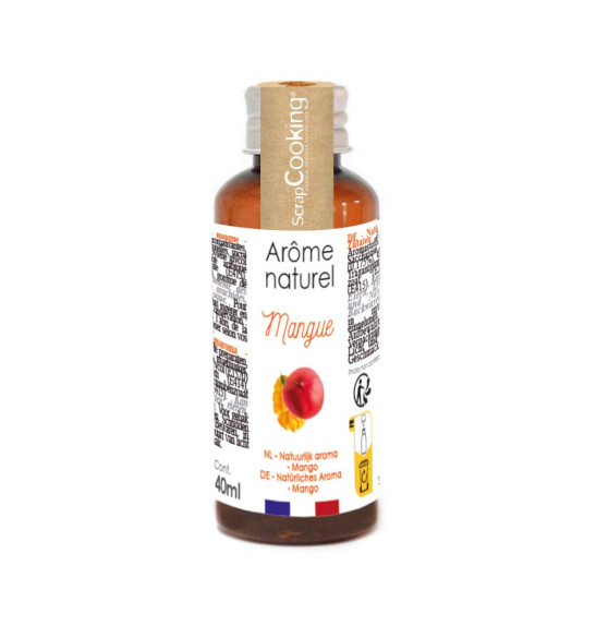 Arôme naturel liquide mangue 40 ml - ScrapCooking