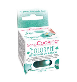 Turquoise iridescent surface colouring 5g - product image 1 - ScrapCooking