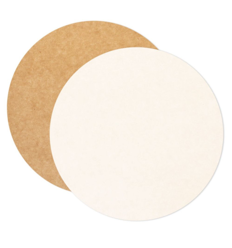 5 kraft cake boards 24 cm - product image 3 - ScrapCooking