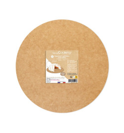 5 kraft cake boards 24 cm - product image 1 - ScrapCooking