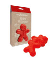 6 Individual silicone moulds gingerbread man