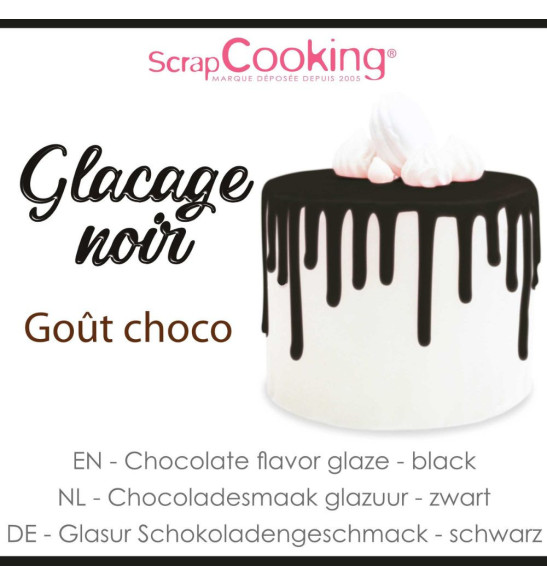 Glaçage noir goût choco - Drip cake  - ScrapCooking