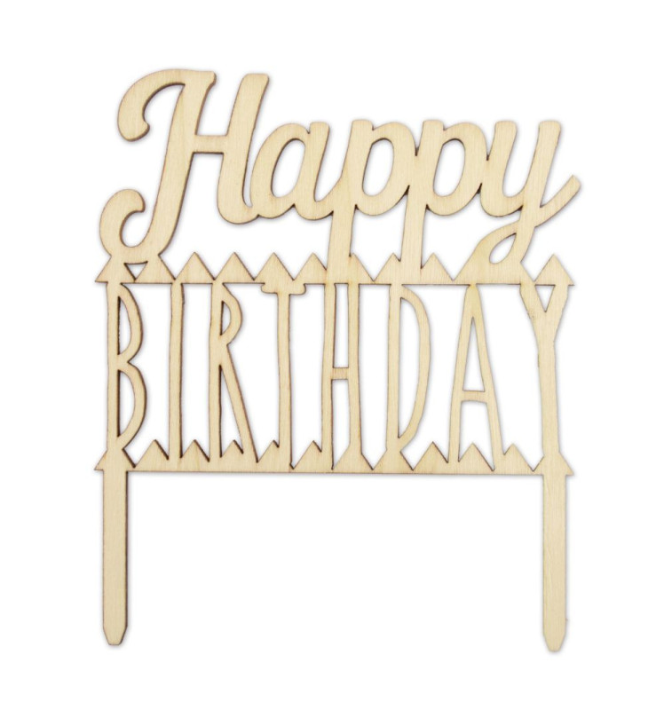 Cake topper bois Happy Birthday