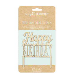 Cake topper bois Happy Birthday - pack - ScrapCooking
