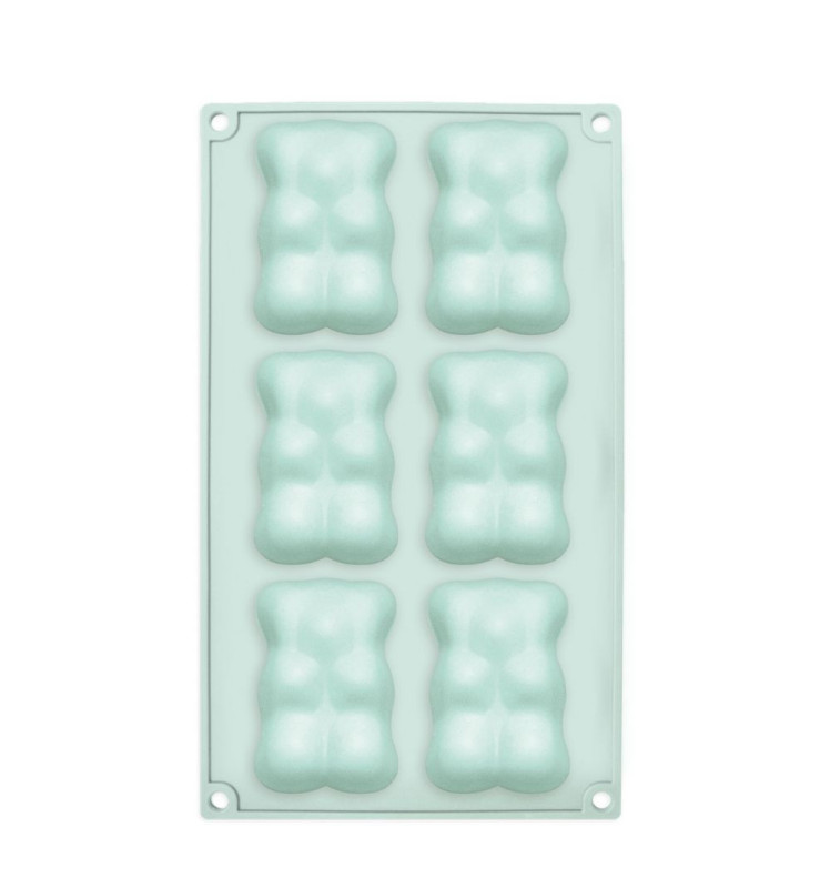 Silicone mould 6 teddy bears - ScrapCooking®