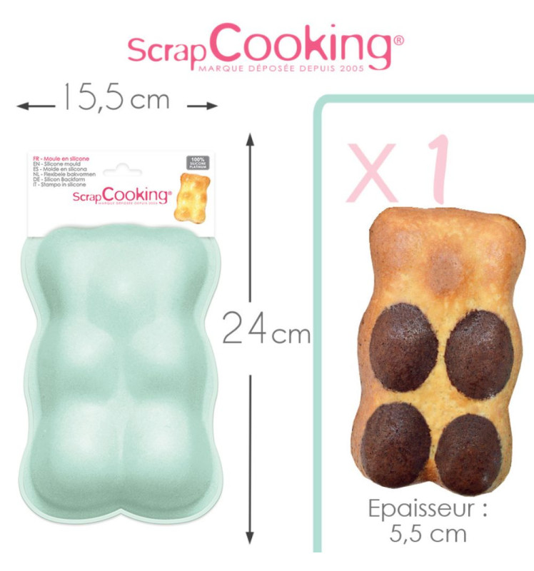 Moule silicone ourson dimensions - ScrapCooking