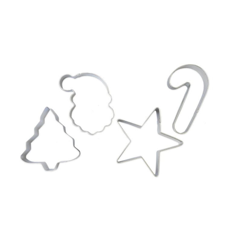 4 Christmas cookie cutters - ScrapCooking