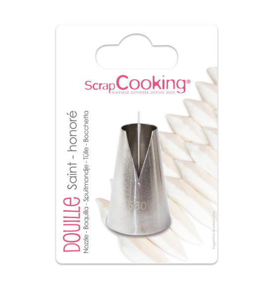 Douille Saint Honoré en inox sur carte - ScrapCooking