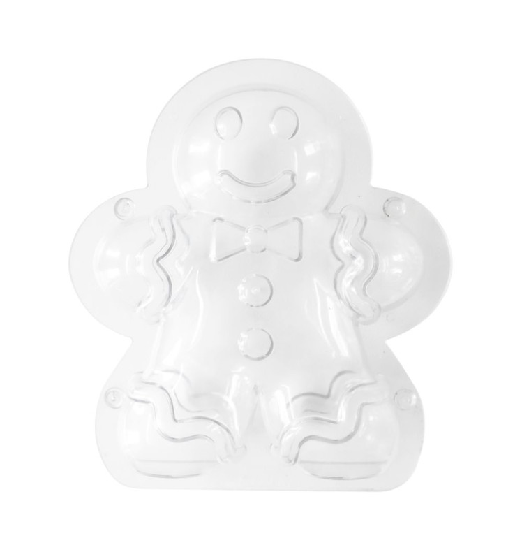 Moule 3D choco bonhomme pain d'épices - ScrapCooking