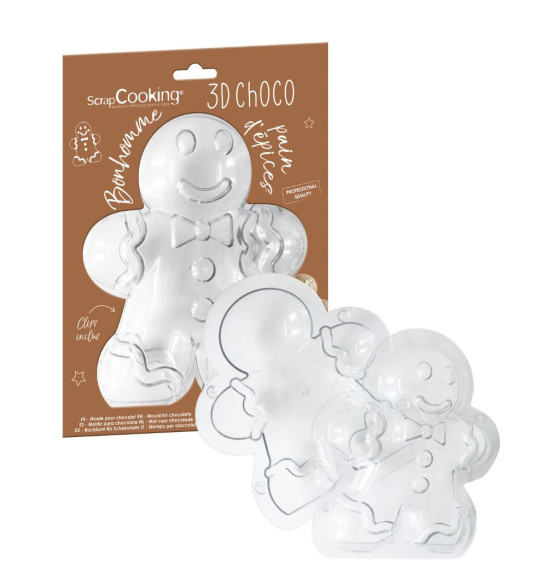 3D Gingerbread man choco mold - product image 1 - ScrapCooking