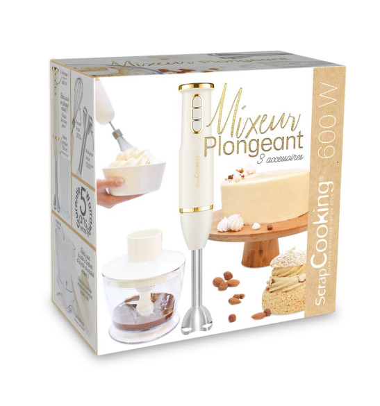 Packaging mixeur plongeant hachoir 3 en 1 - ScrapCooking