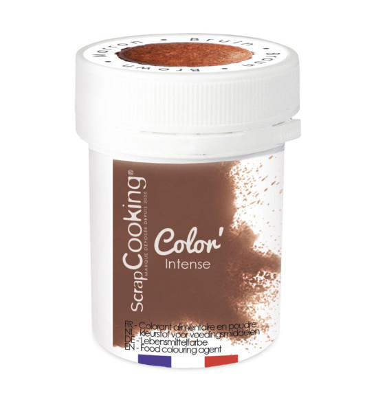 Colorant alimentaire en poudre marron 5 gr - ScrapCooking