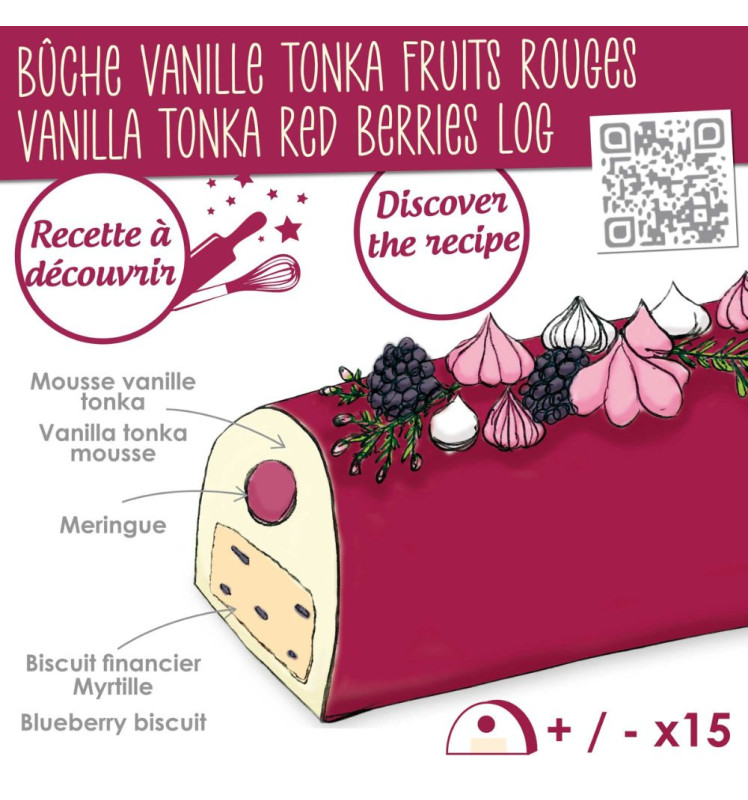 Moule bûche inox XXL - recette buche vanille tonka -ScrapCooking