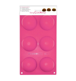 ScrapCooking® silicone mould with 6 hemisphere cavities - product image 1 - ScrapCooking