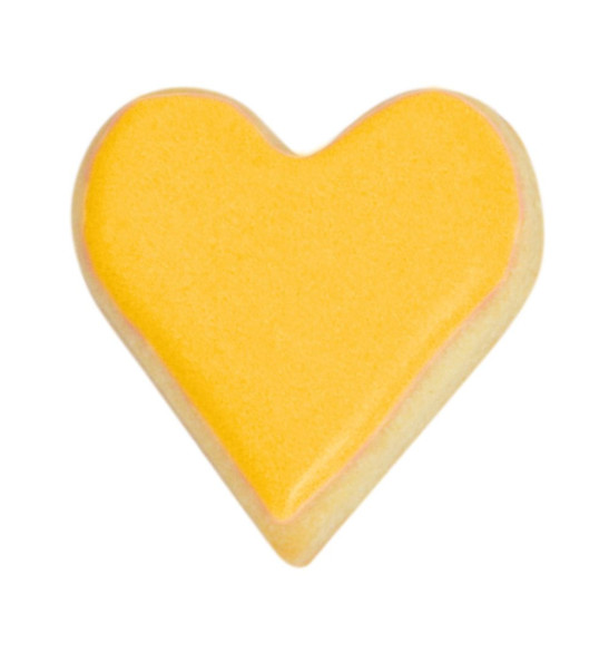 Biscuit coeur glaçage préparation colorante d'origine naturelle Jaune Safran 10g - ScrapCooking