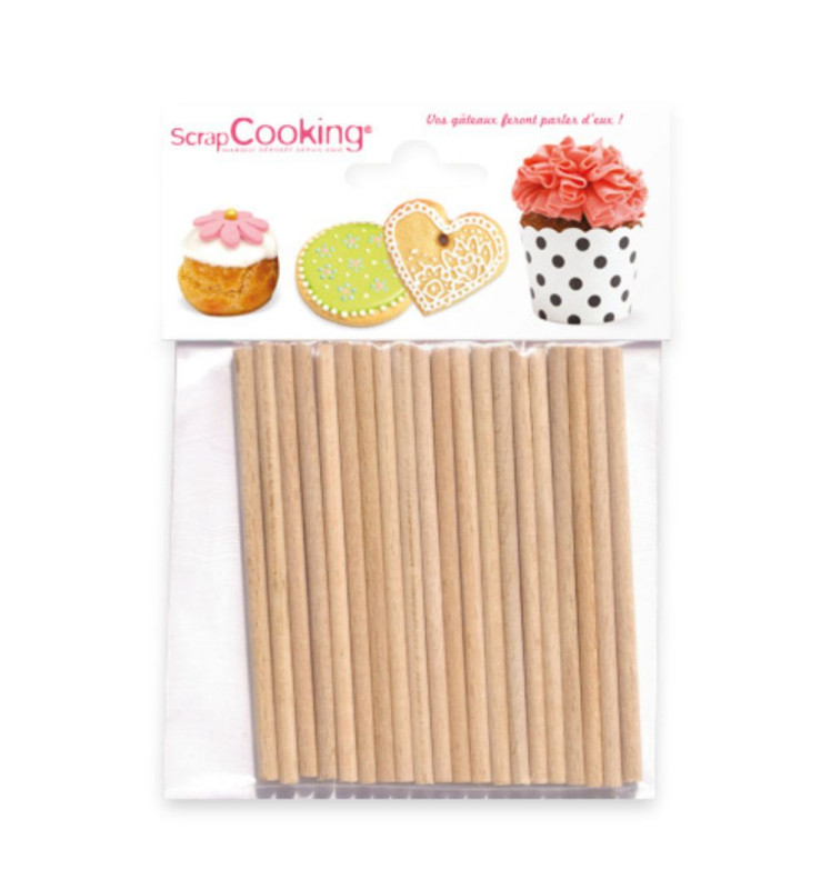 20 bâtonnets pour sucettes - ScrapCooking