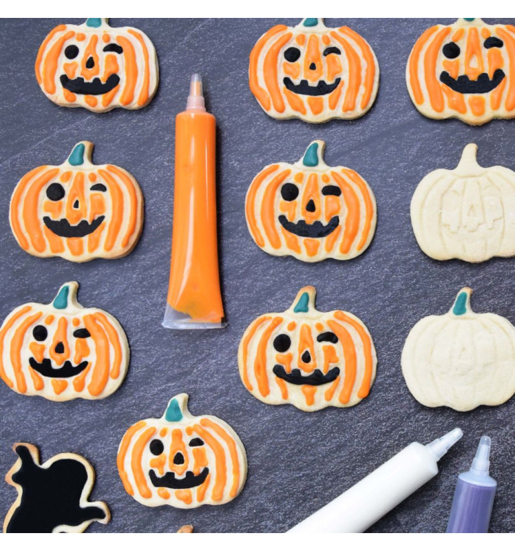 Stylo goût choco blanc - biscuits halloween - ScrapCooking