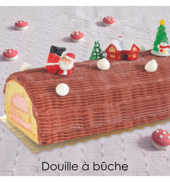 Trio douilles bûches - douille bûche -ScrapCooking