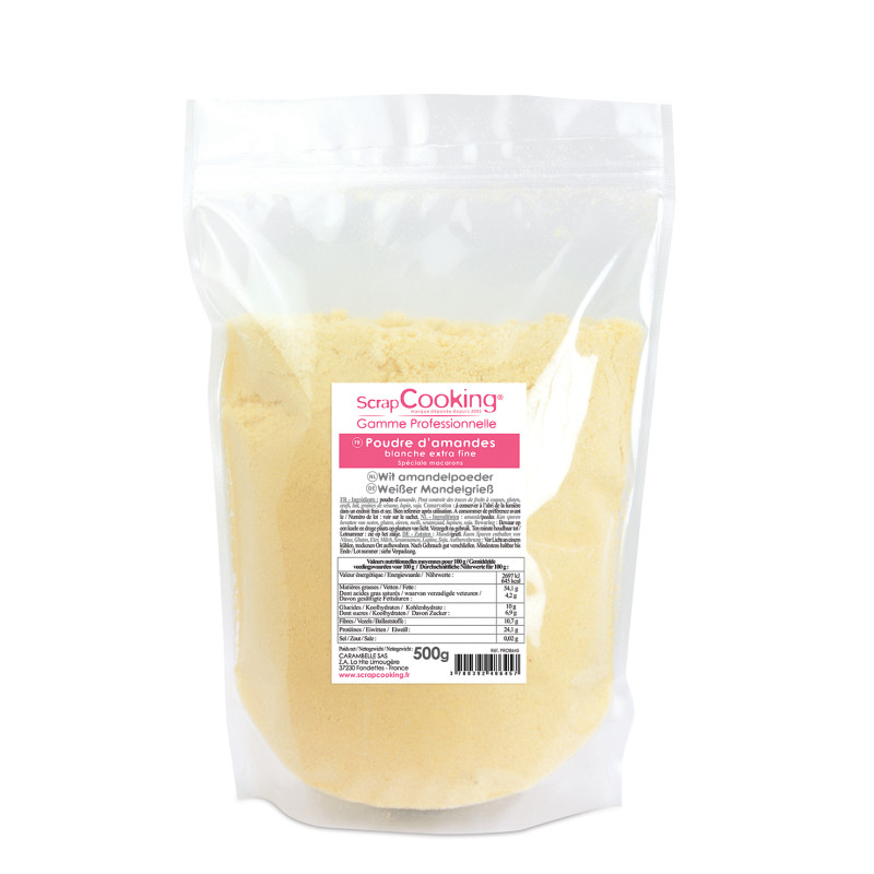 Extra fine white almond powder 500g - ScrapCooking®