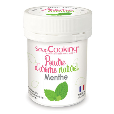 Pot de poudre d'arôme naturel menthe - ScrapCooking