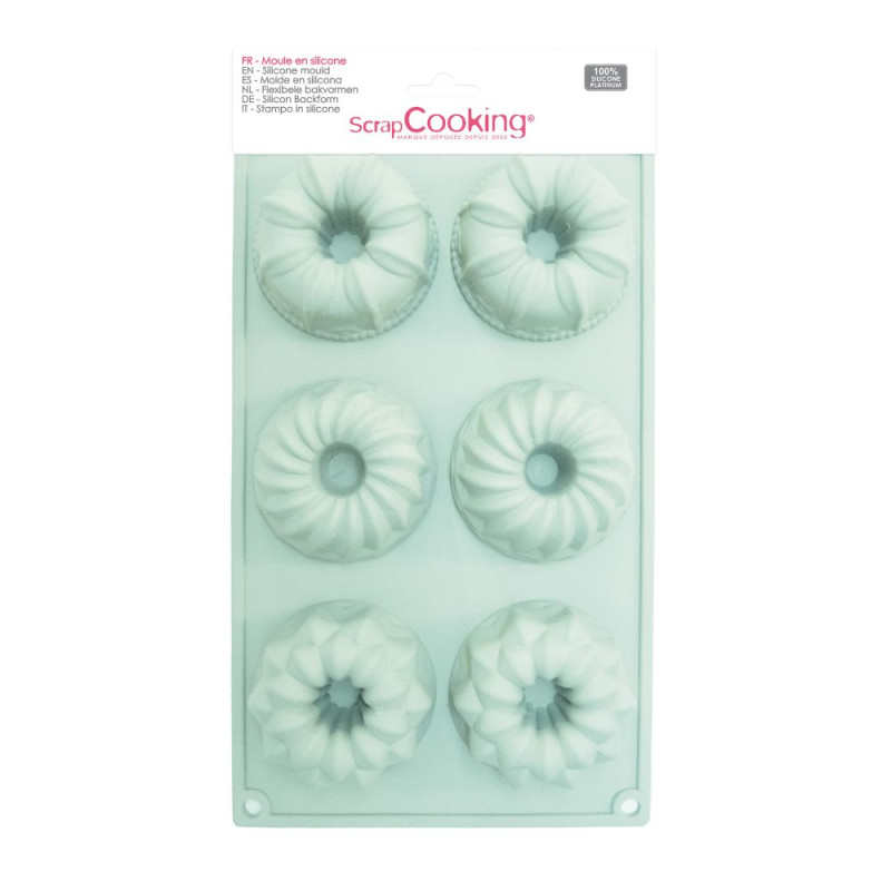 Moule silicone 6 kouglof pack -  ScrapCooking