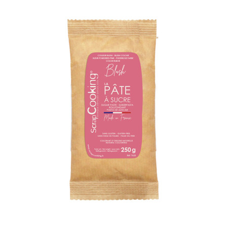 Pâte à sucre colorant d'origine naturelle Blush 250g