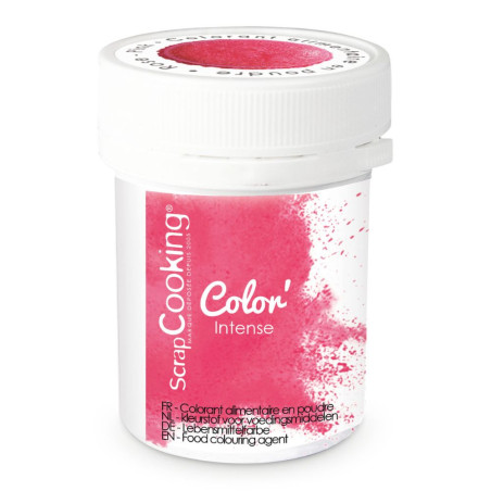 Colorant alimentaire en poudre rose 5 pot - ScrapCooking