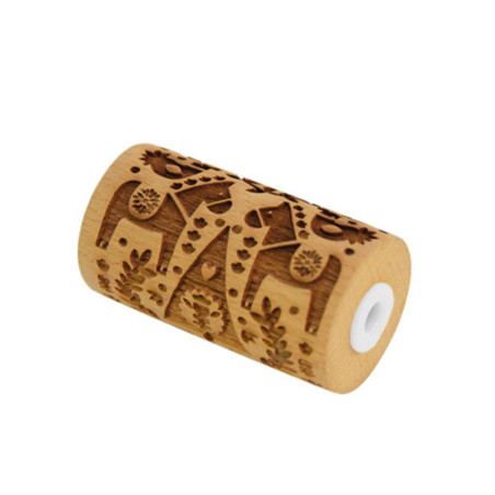 Mini embossing wooden roller Xmas Deco - product image 2 - ScrapCooking