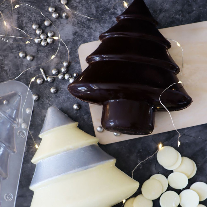 Moule 3D choco sapin de Noël  - ScrapCooking