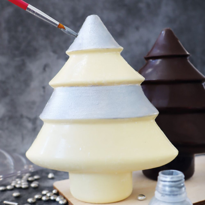 Moule 3D choco sapin de Noël - sapin en chocolat - ScrapCooking