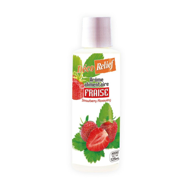 Arôme alimentaire concentré fraise pour pâtisserie - 125 ml - ScrapCooking