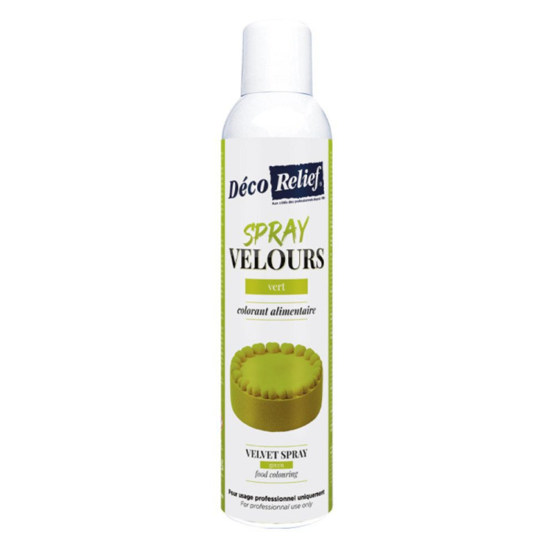 Green velvet spray for pastry - 300 ml - ScrapCooking