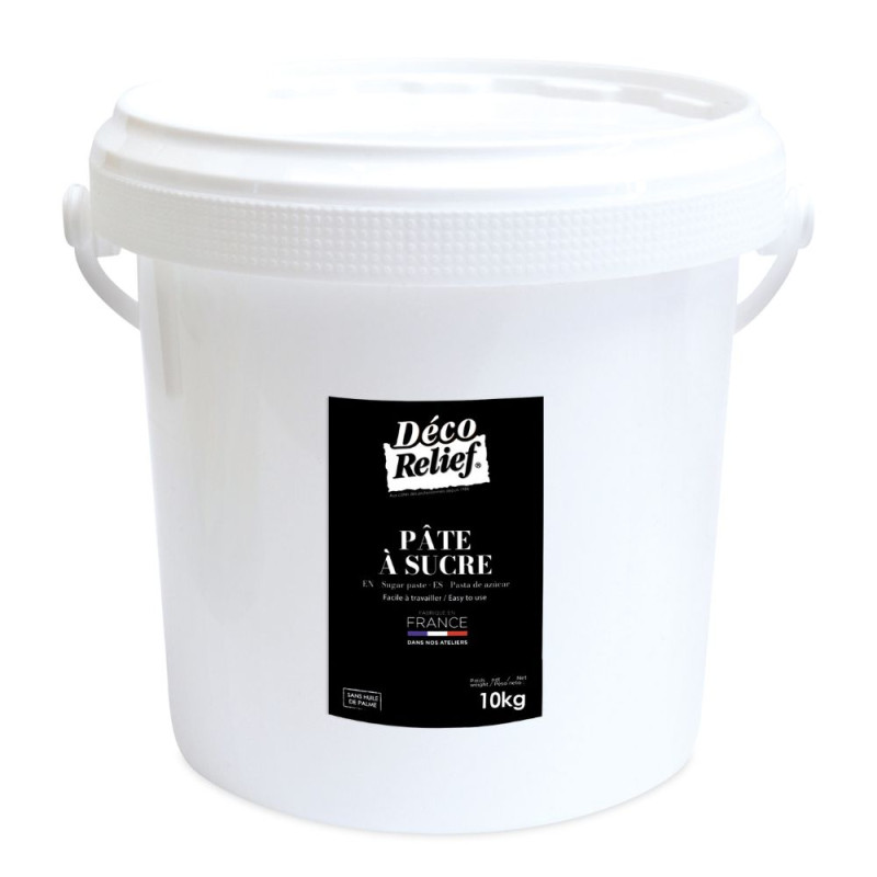 Pâte à Sucre française  blanc - 10Kg - ScrapCooking