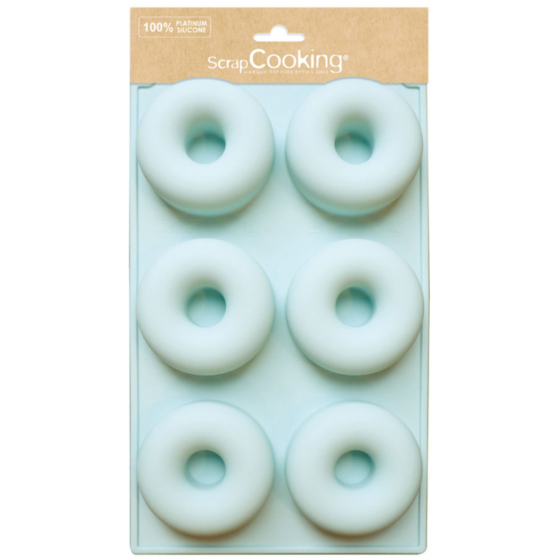 Moule à gâteaux silicone 6 babas & donuts réf.3101