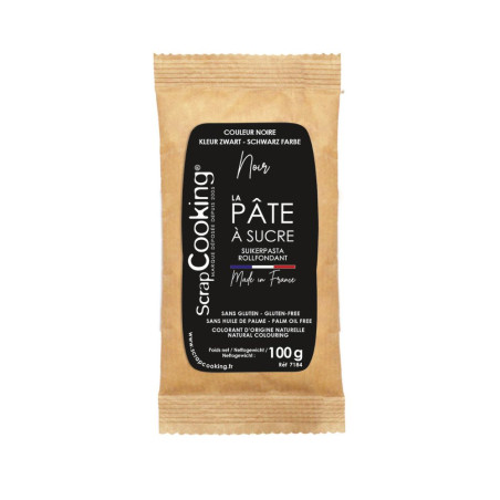 Pâte à sucre noir 100g - ScrapCooking