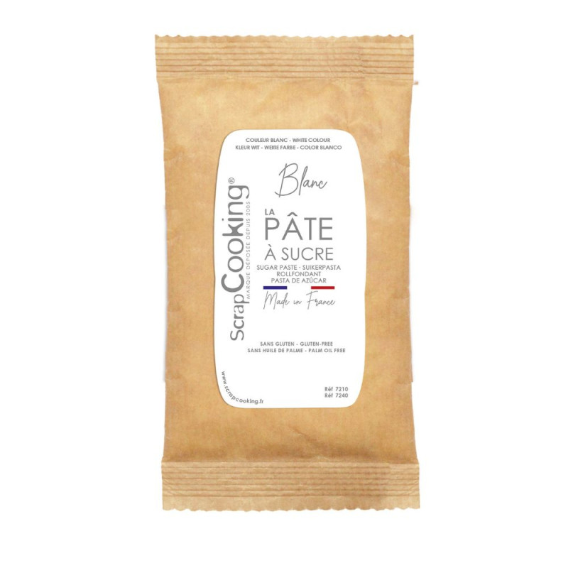 Pâte à sucre blanche 500gr - ScrapCooking