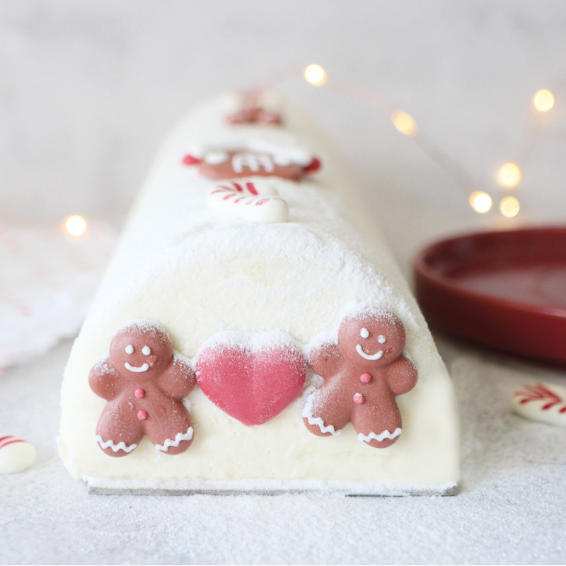 Ambiance bout de buche avec décosucres pain d'épices